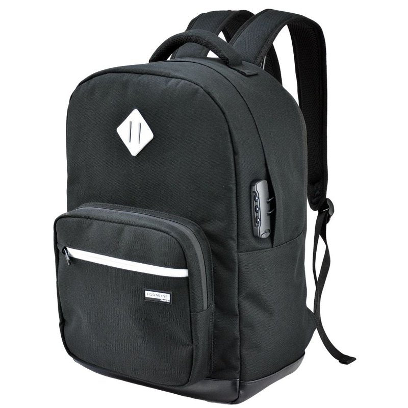 Black Smell Proof Backpack With Lock, High Quality