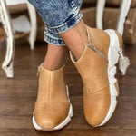 New Fashion Casual Zipper Ankle Boots