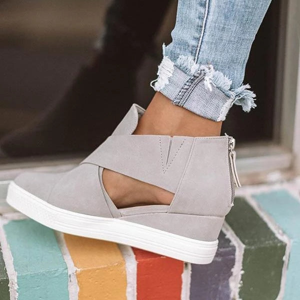 womens fashion wedge sneakers