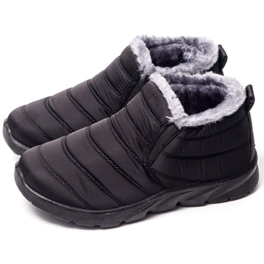 Warm Lining Casual Winter Waterproof Slip On Ankle Snow Boots – MagCloset