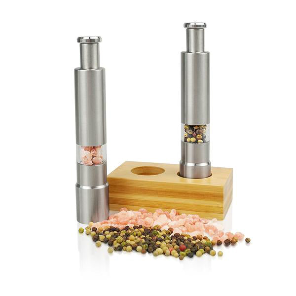 salt and pepper grinder stand