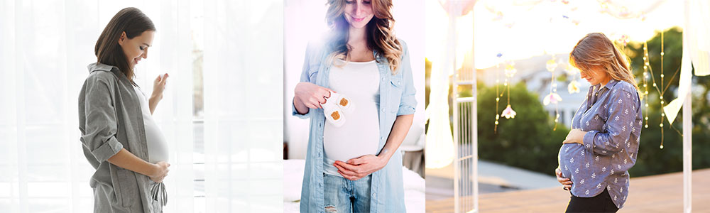 Loose shirts + tank tops are a winning (and very comfy) combination when you’re pregnant.