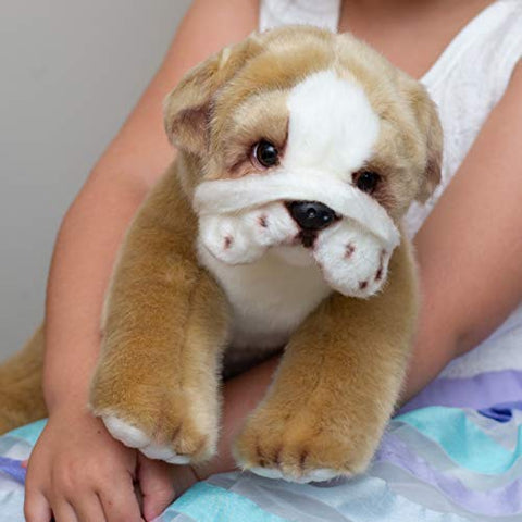 large stuffed bulldog