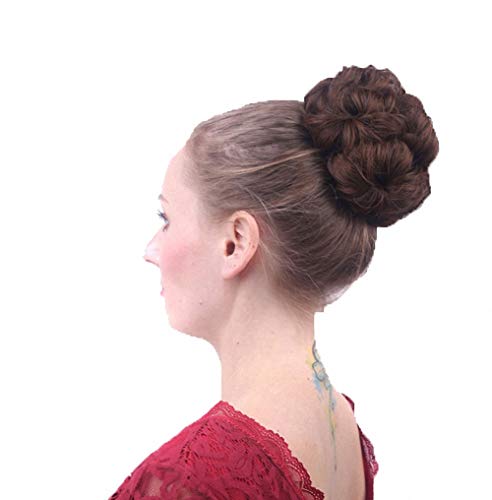 Prettywit Wavy Curly Hair Bun Updo Extensions Donut Hair Chignons Hair Piece Wig Scrunchy Scrunch