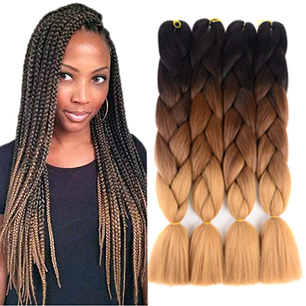 Other Hair Extensions Weaves 4pcs Lot Synthetic Braiding Hair