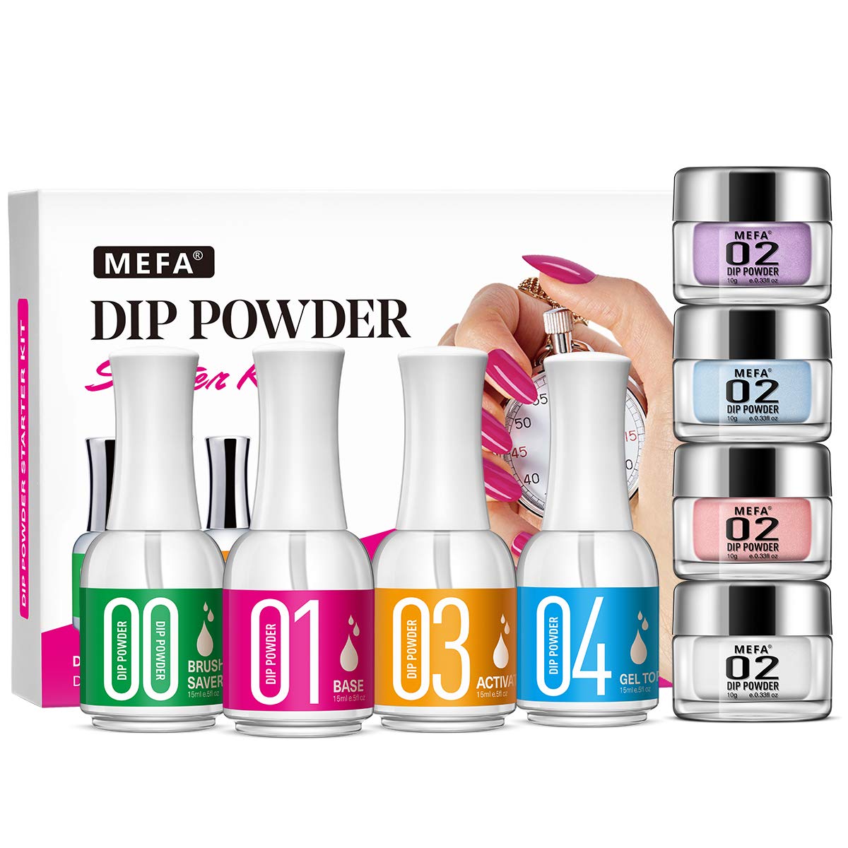 Other Health & Beauty - Dipping Powder Nail Kits 3 Colors Dip Powder System Starter Nail Kit ...