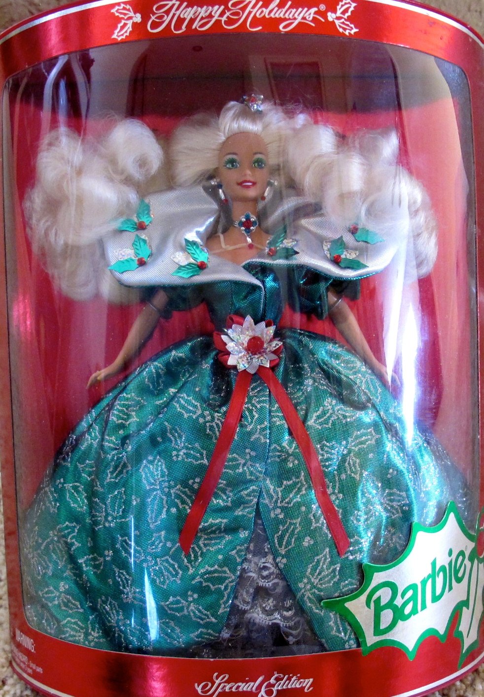 barbie special edition happy holidays 1995