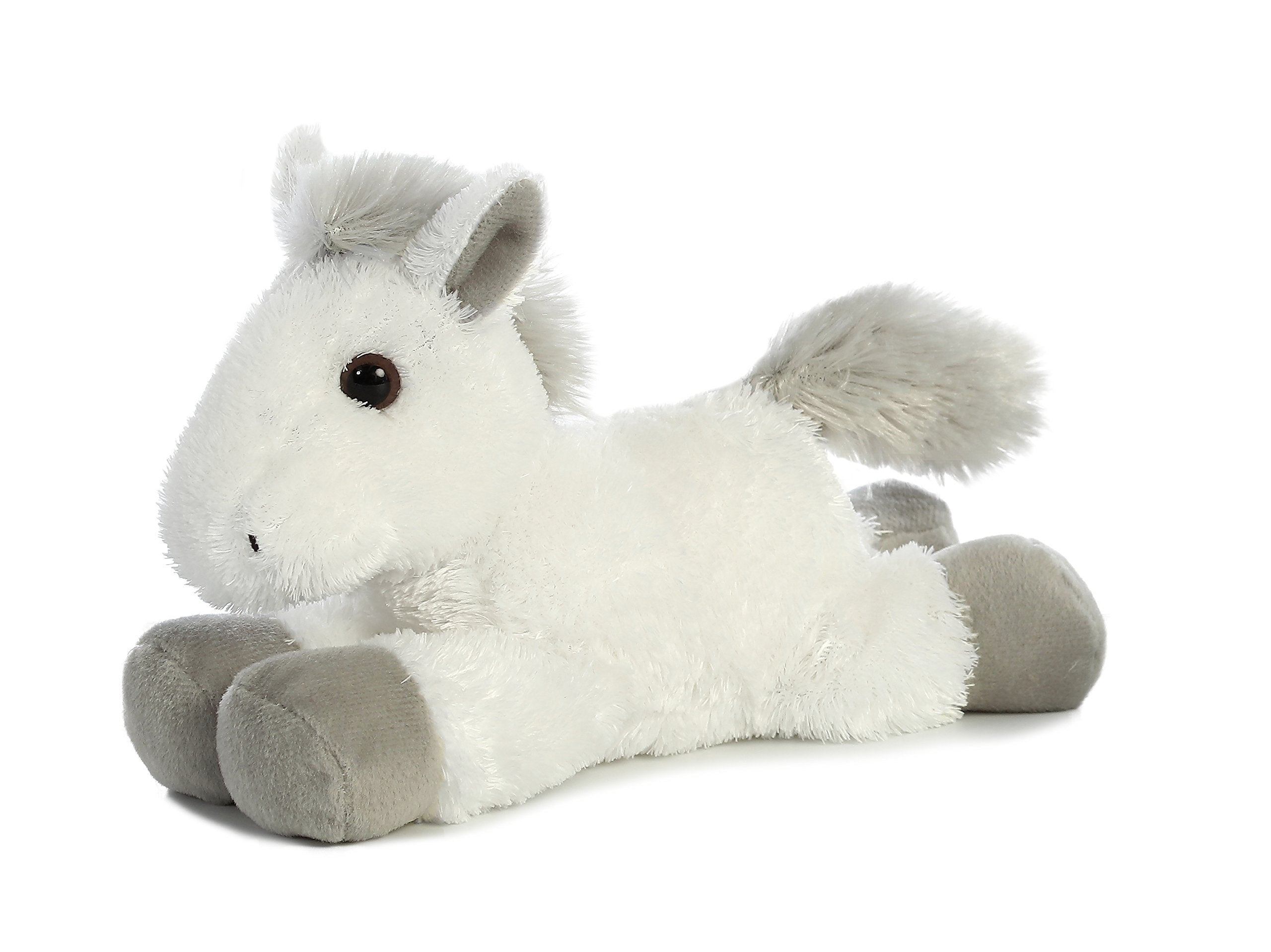 white horse stuffed animal