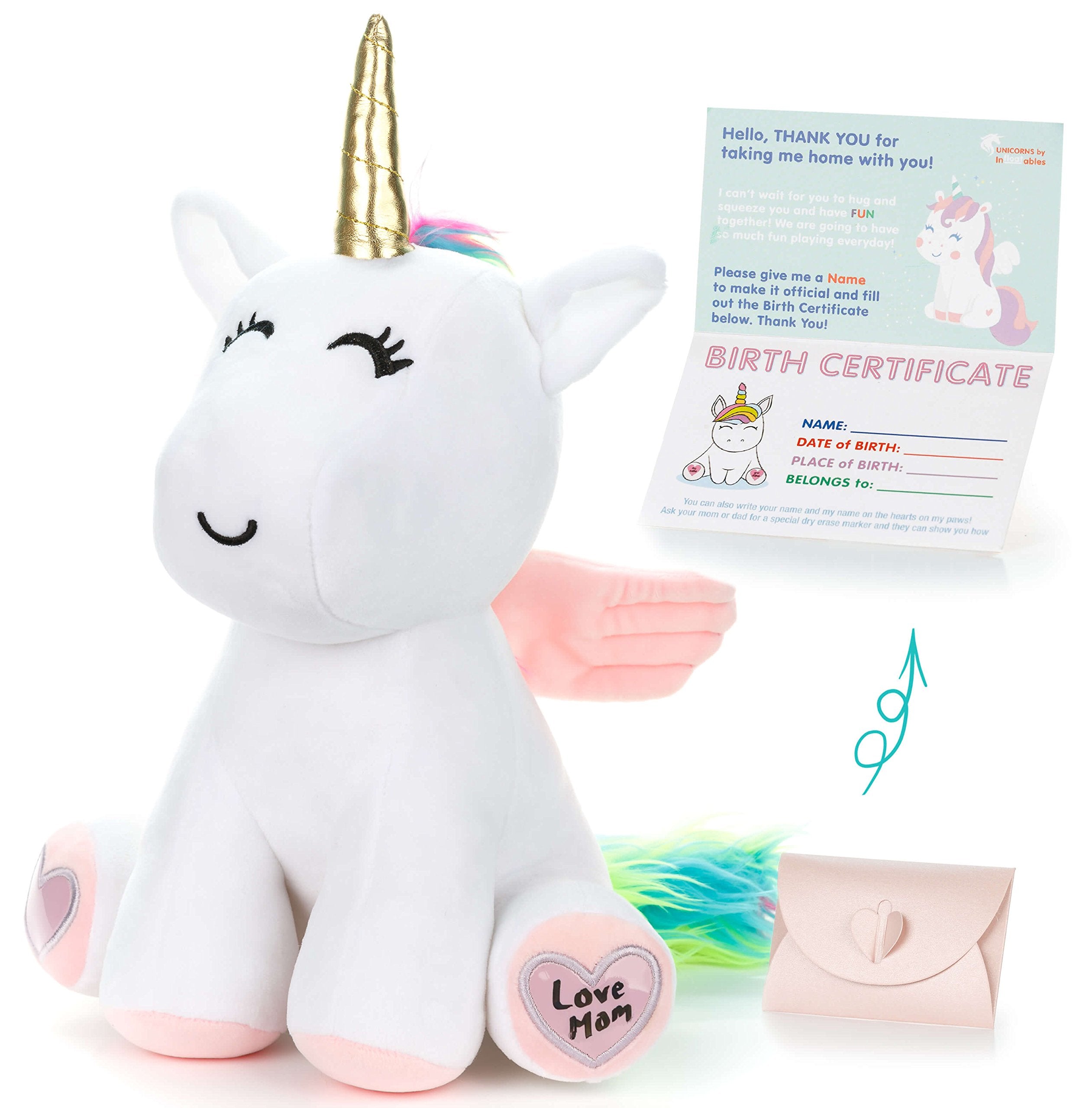 unicorn plush with babies