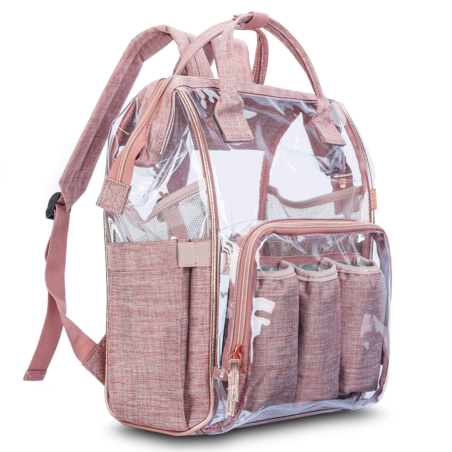Nappy Bags - Baby Diaper Bag Backpack LOKASS Clear Backpack with Insulated Pouch/Changing Pad ...