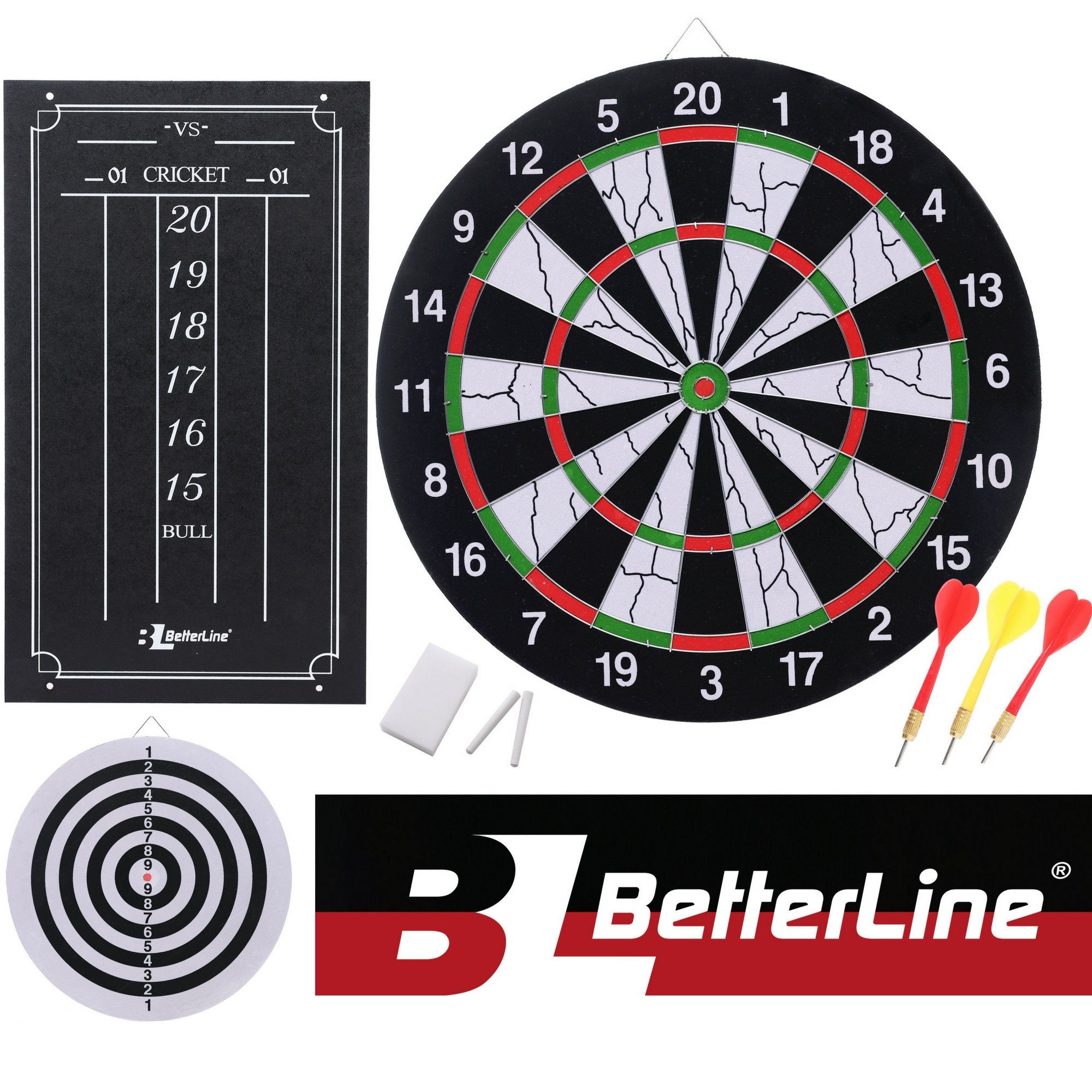 Other Puzzles - BETTERLINE Double-Sided Flocked Dart Board ...