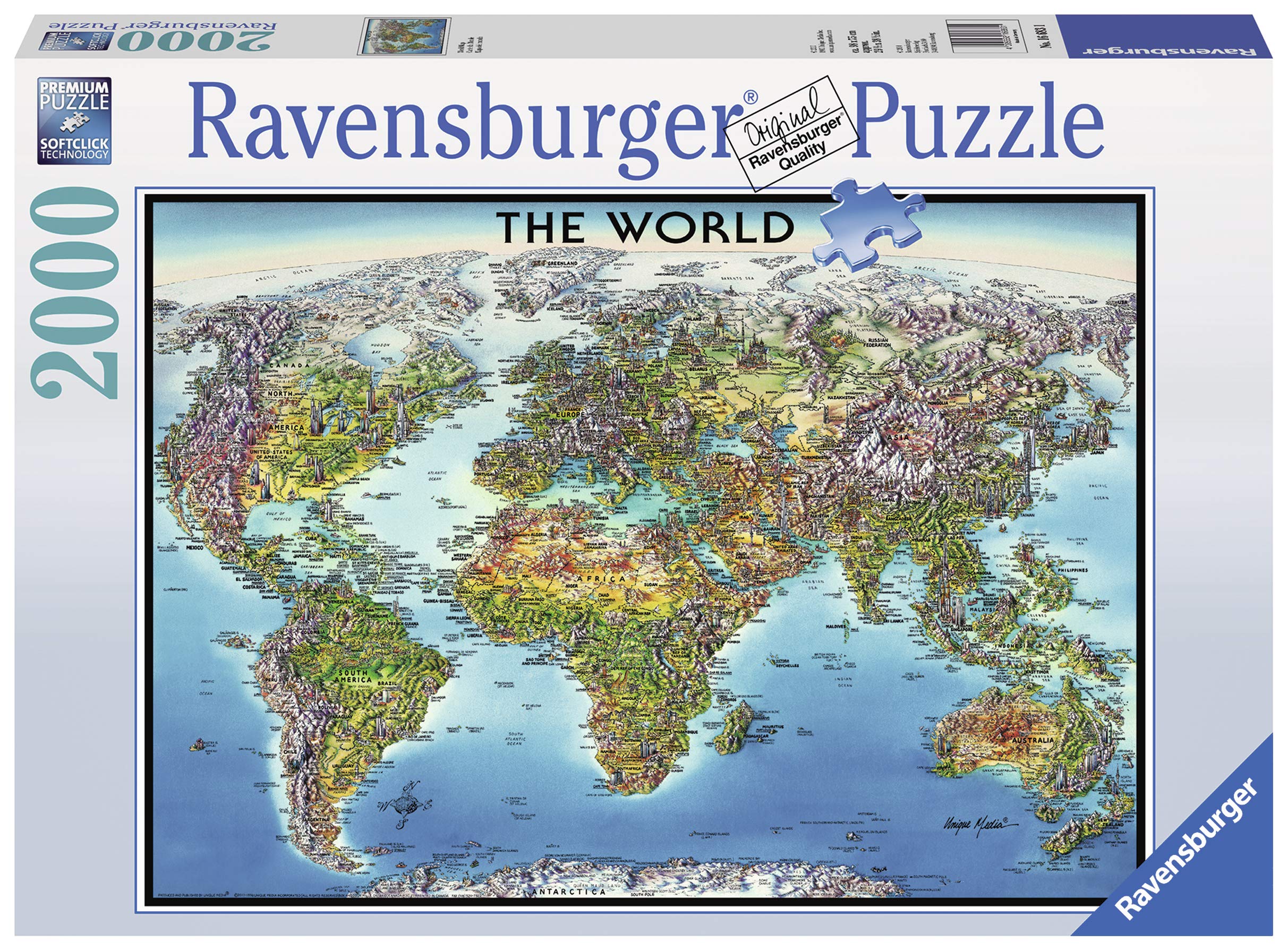 Other Puzzles Ravensburger World Map Jigsaw Puzzle 2000 Piece Was