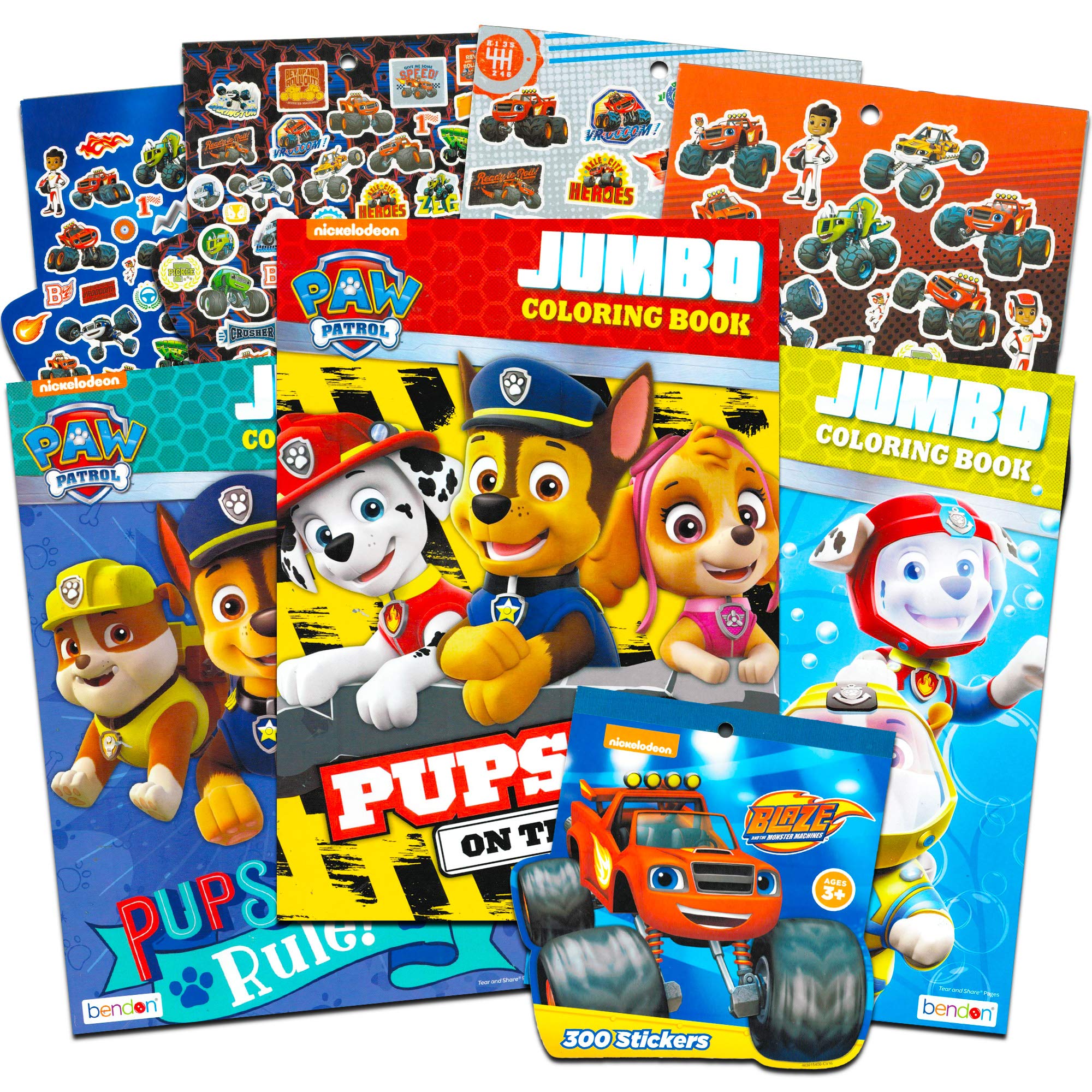 paw patrol coloring set