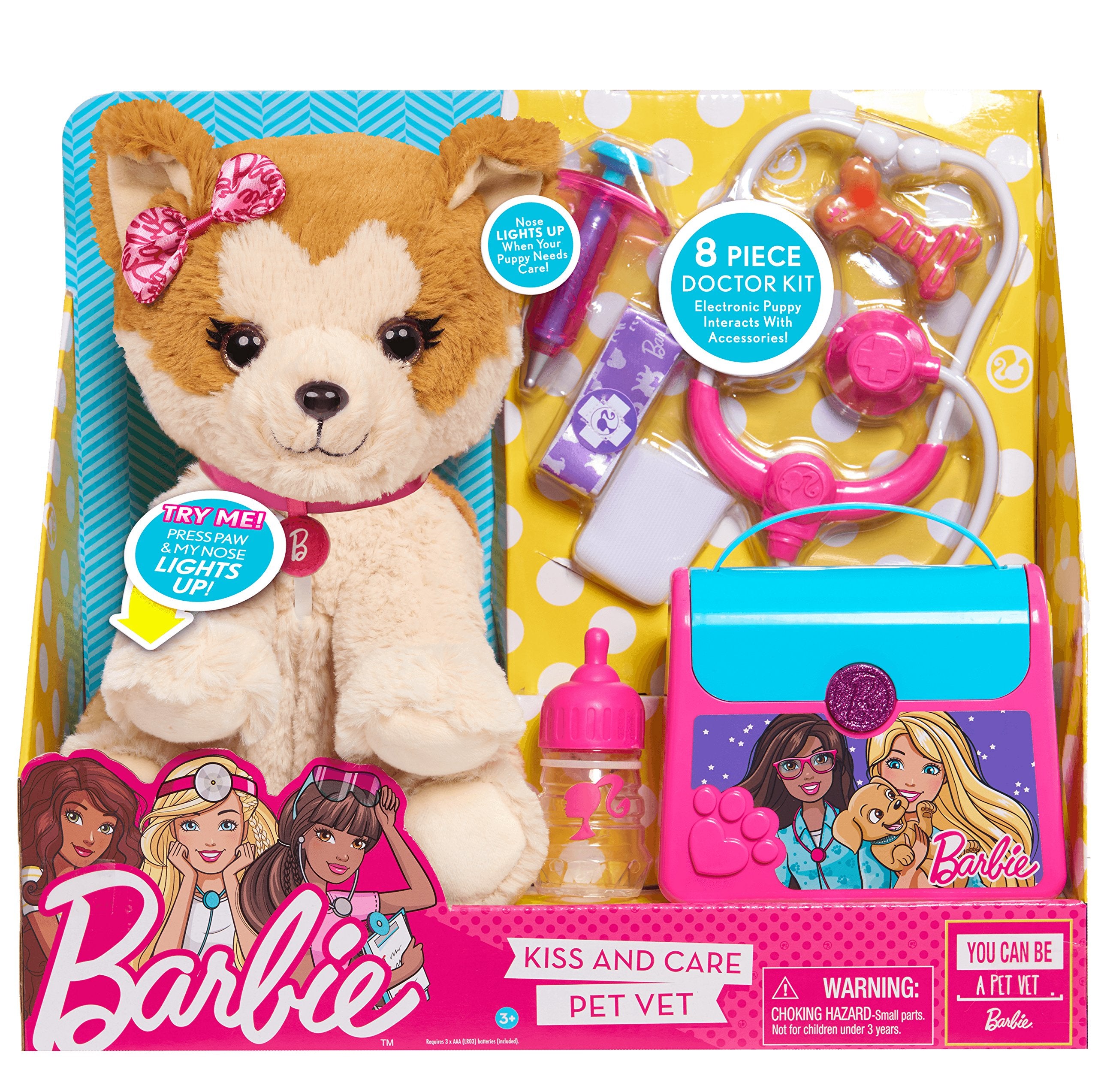 barbie pet vet set