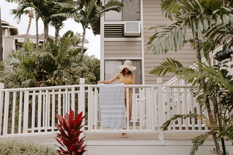 Turksih towels at Hawaii resort