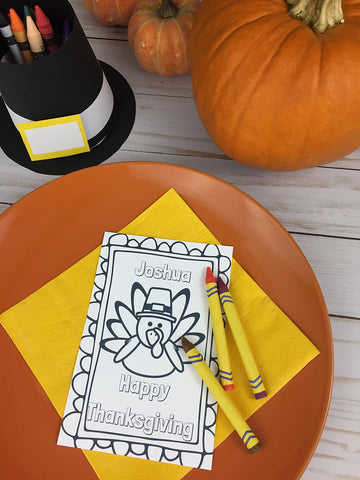 Thanksgiving kids table activity