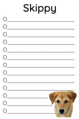 personalized pet calendar and notepads | remove photo background