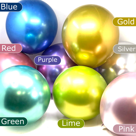 color choice of allgala metallic balloons