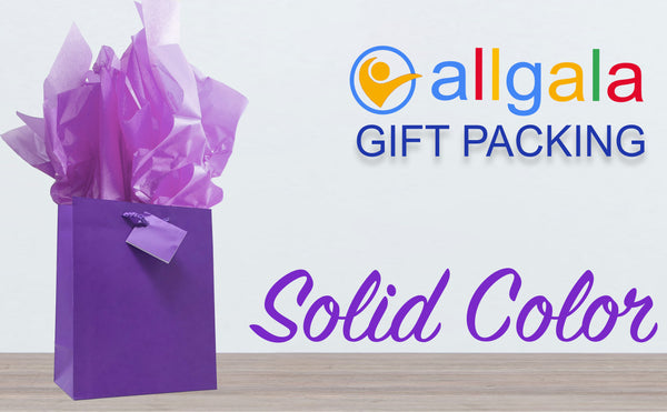 allgala solid color gift bags