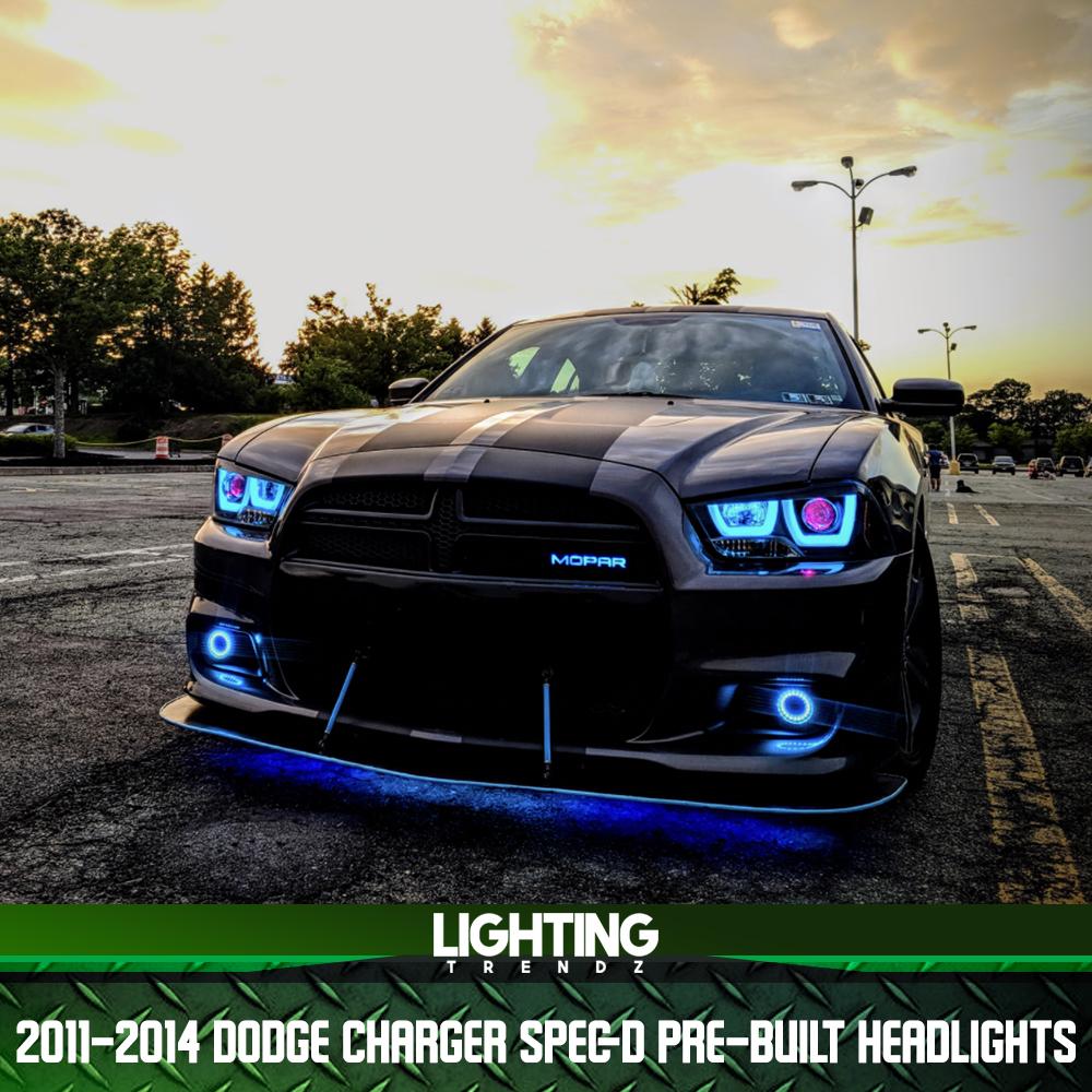 2pcs For Dodge Charger 2015-up Led Car Lights Angel Eyes Xenon Hid Kit