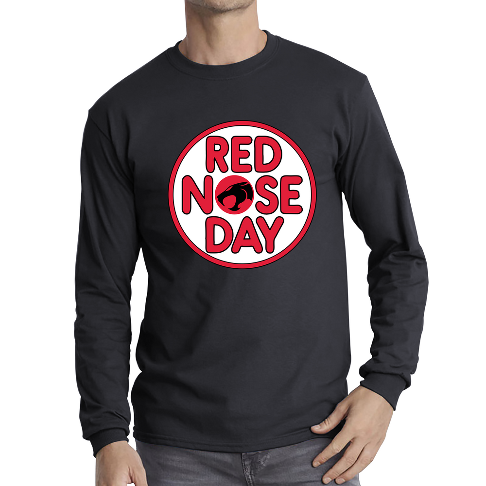 Thundercat Red Nose Day Adult Long Sleeve T Shirt. 50% Goes To Charity