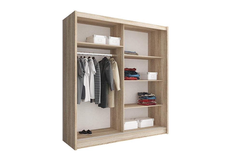 Maja VIII Sliding Door Wardrobe 180cm – Arthauss Furniture