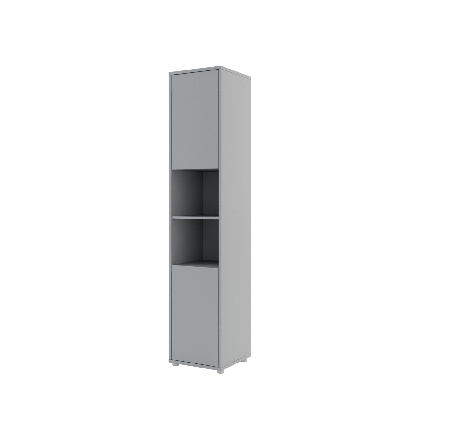 Bc 08 Tall Storage Cabinet For Vertical Wall Bed Concept In Grey