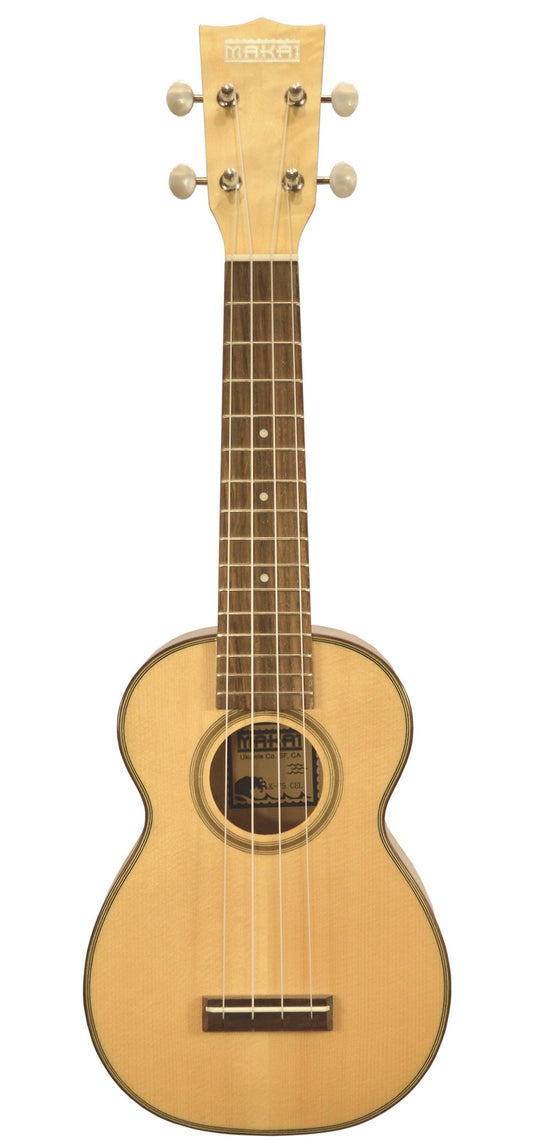 Makai Solid Top Series Bell Shaped Soprano Ukulele MK-70BL – Makai Ukulele