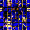 Stained Glass Brick Blue