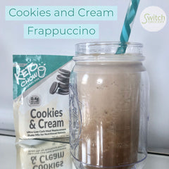 Cookies and Cream Starbucks Frappuccino Recipe with Keto Chow on SwitchGrocery Canada