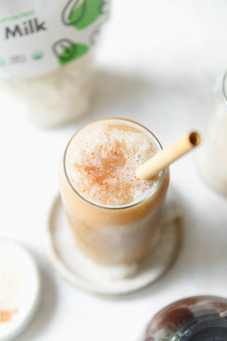 JOI nutmilk base Blended Iced Coffee Healthy Homemade Vegan and Dairy-Free Frappuccino recipe on SwitchGrocery Canada