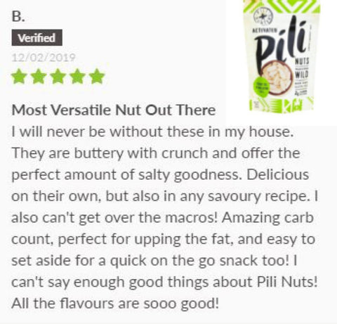 Pili Hunters Pili keto Nut Review on SwitchGrocery Canada