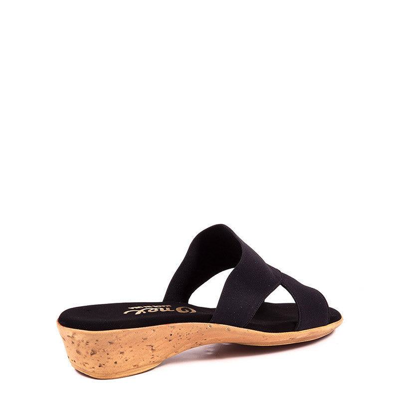 Black Comfortable Low Heel Sandals | Onex Shoes Gilda | Erik's Shoes