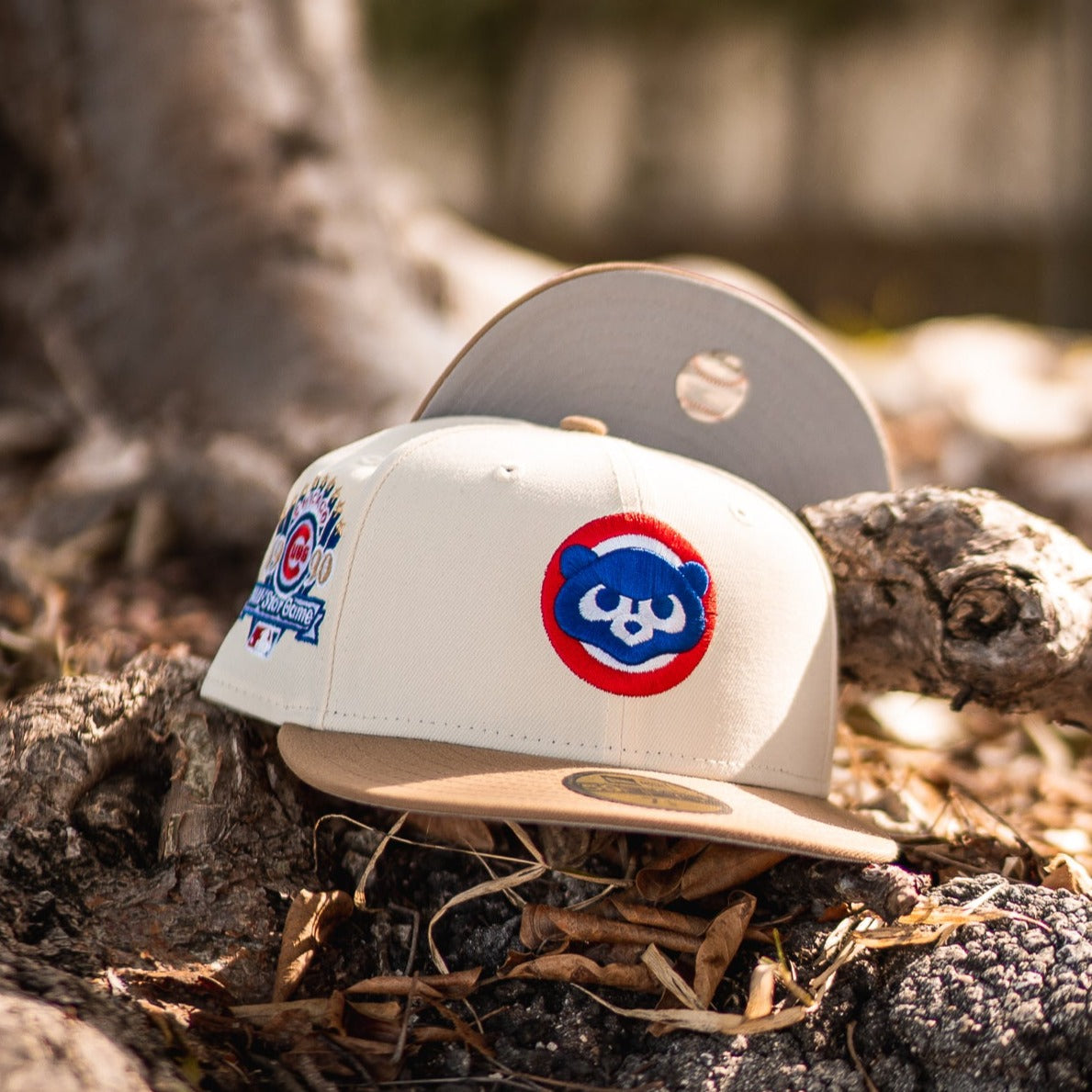 New Era Chicago Cubs 1990 ASG Good Grey UV (Off White/Tan)