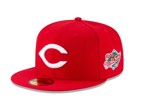 red world series fitted hat