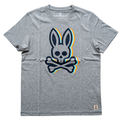 Psycho Bunny Challis Graphic Tee (Heather Grey) | SNEAKER TOWN