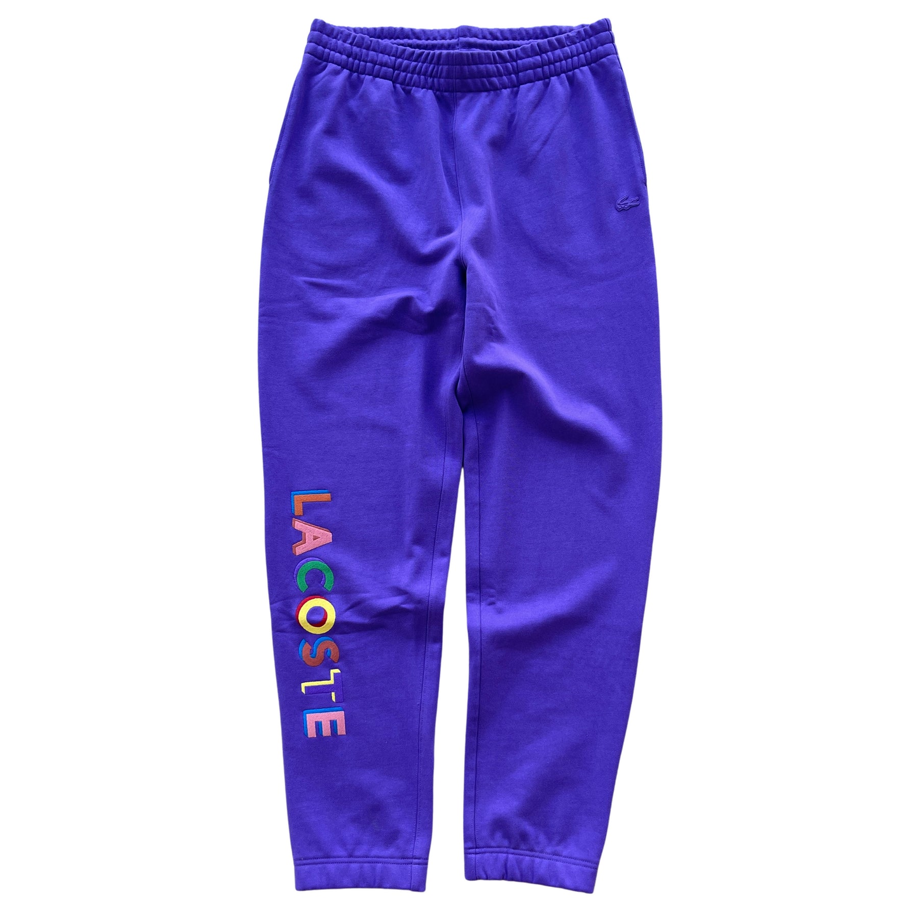 Lacoste LIVE EMBROIDERED FLEECE SWEATPANTS (PURPLE) | SNEAKER TOWN