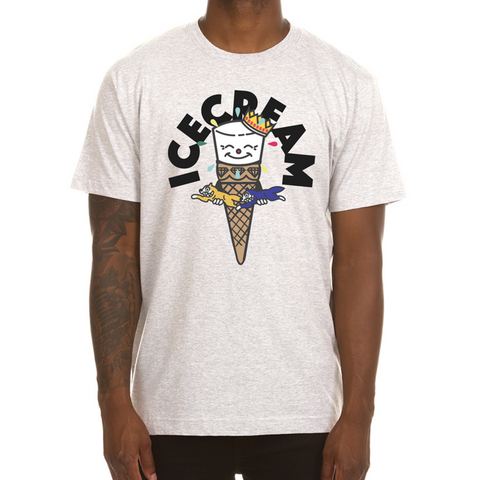 ICECREAM Visitation SS Tee (Light Heather Grey) | SNEAKER TOWN