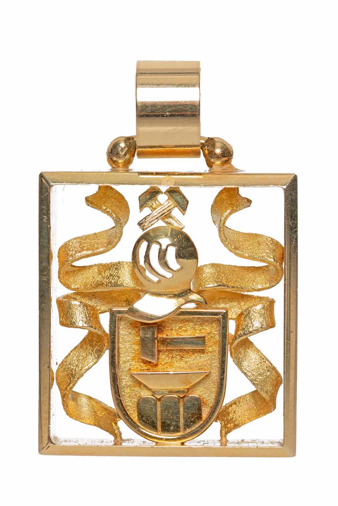 image of Cavelti 18K Gold Crest Pendant