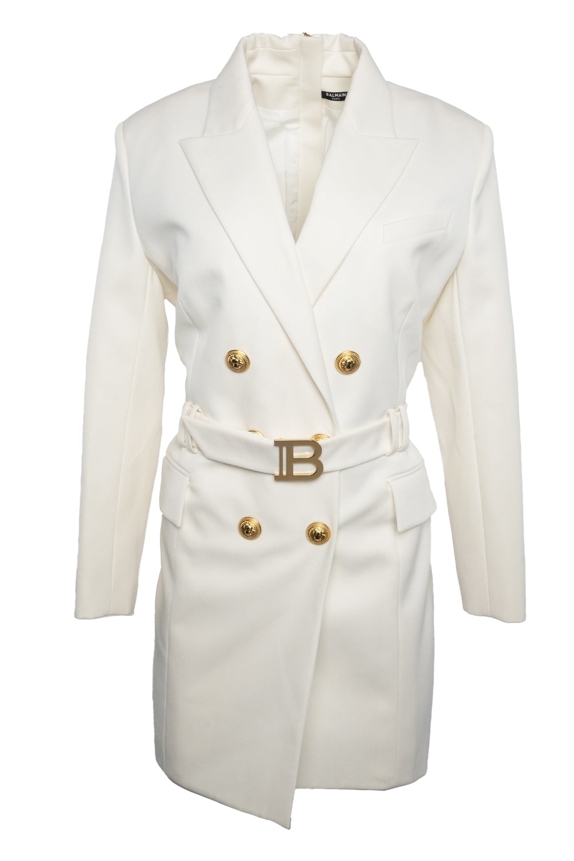 image of Balmain Size M Belted Blazer Dress