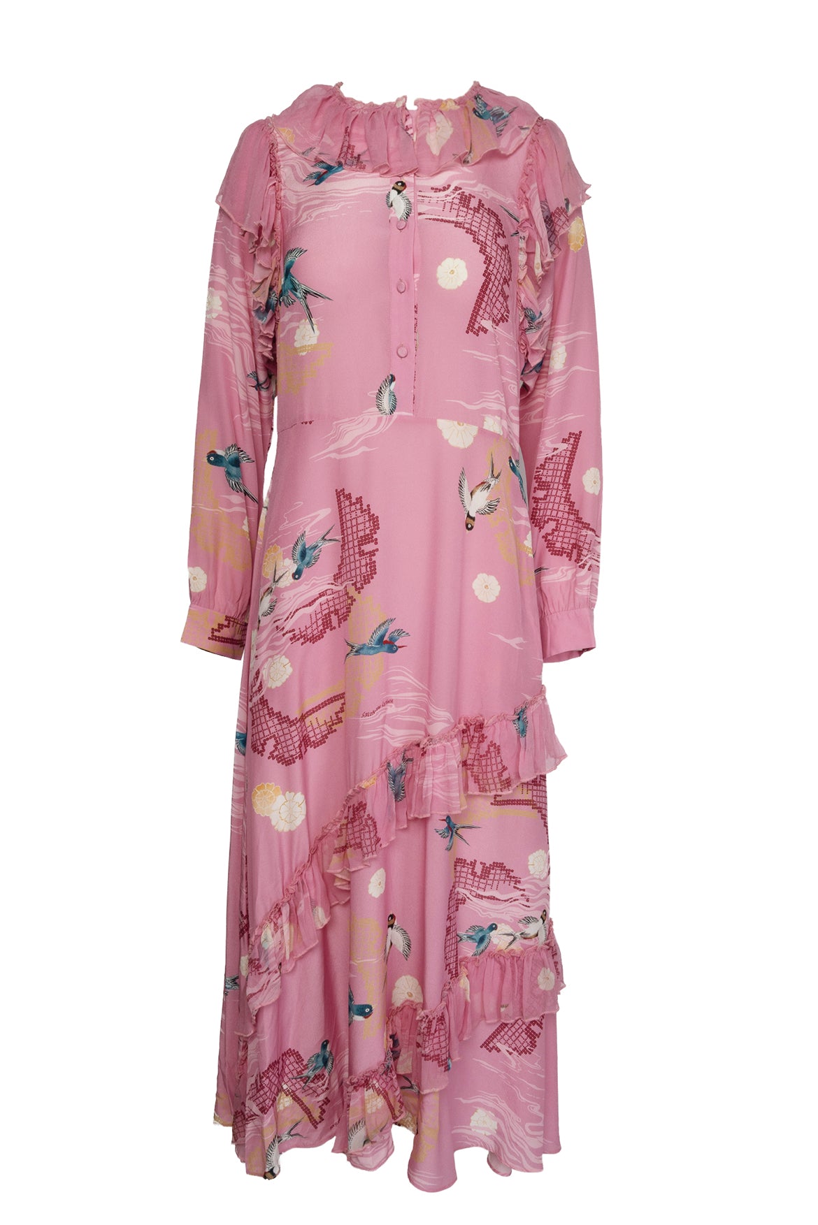 image of Hayley Menzies Size S Silk Midi Dress