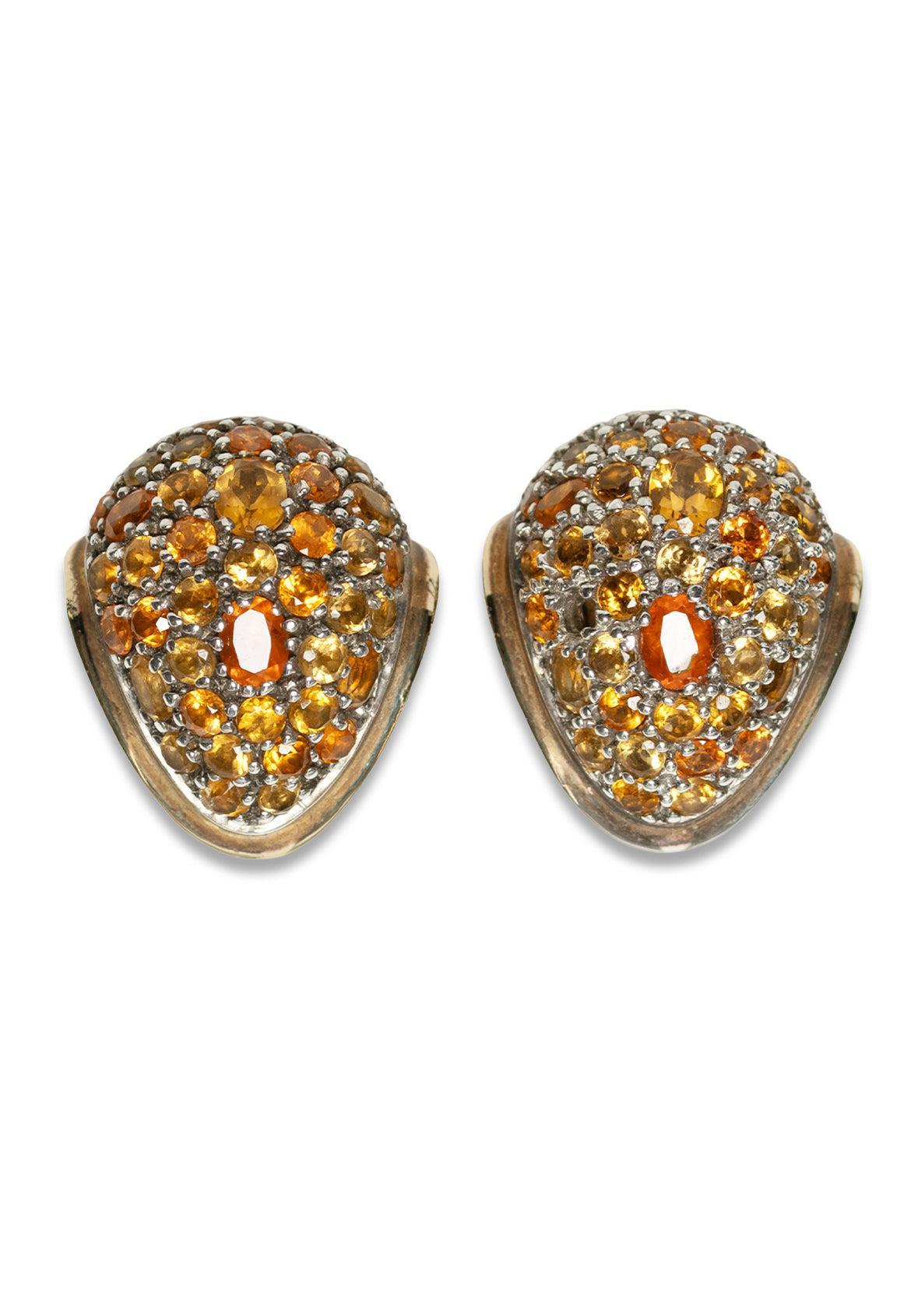 image of John Hardy TearDrop Stud Pave Stud