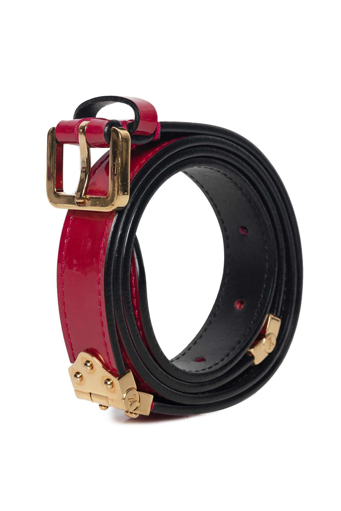 Image of Louis Vuitton Size S/M Theda Hinge Thin Vernis Leather Belt