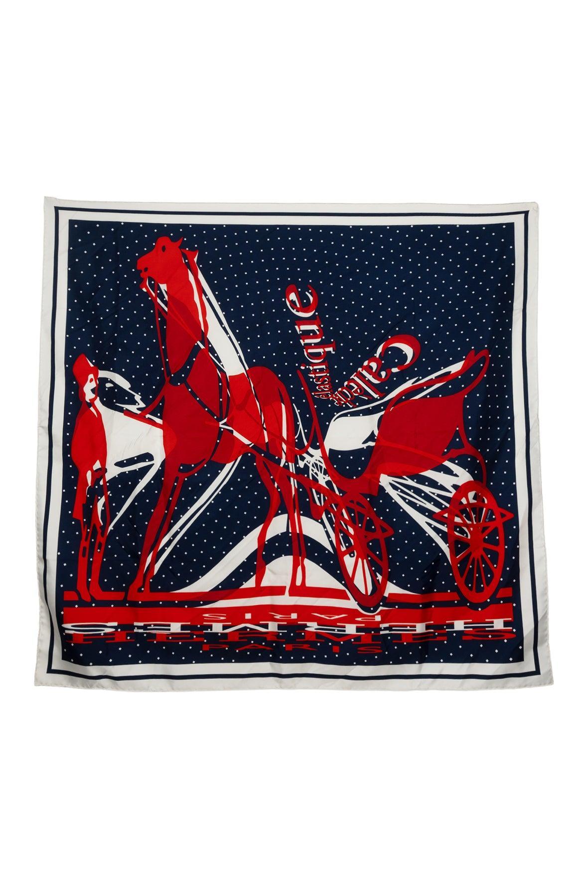 image of Hermes Size Caleche Elastique 90 Scarf