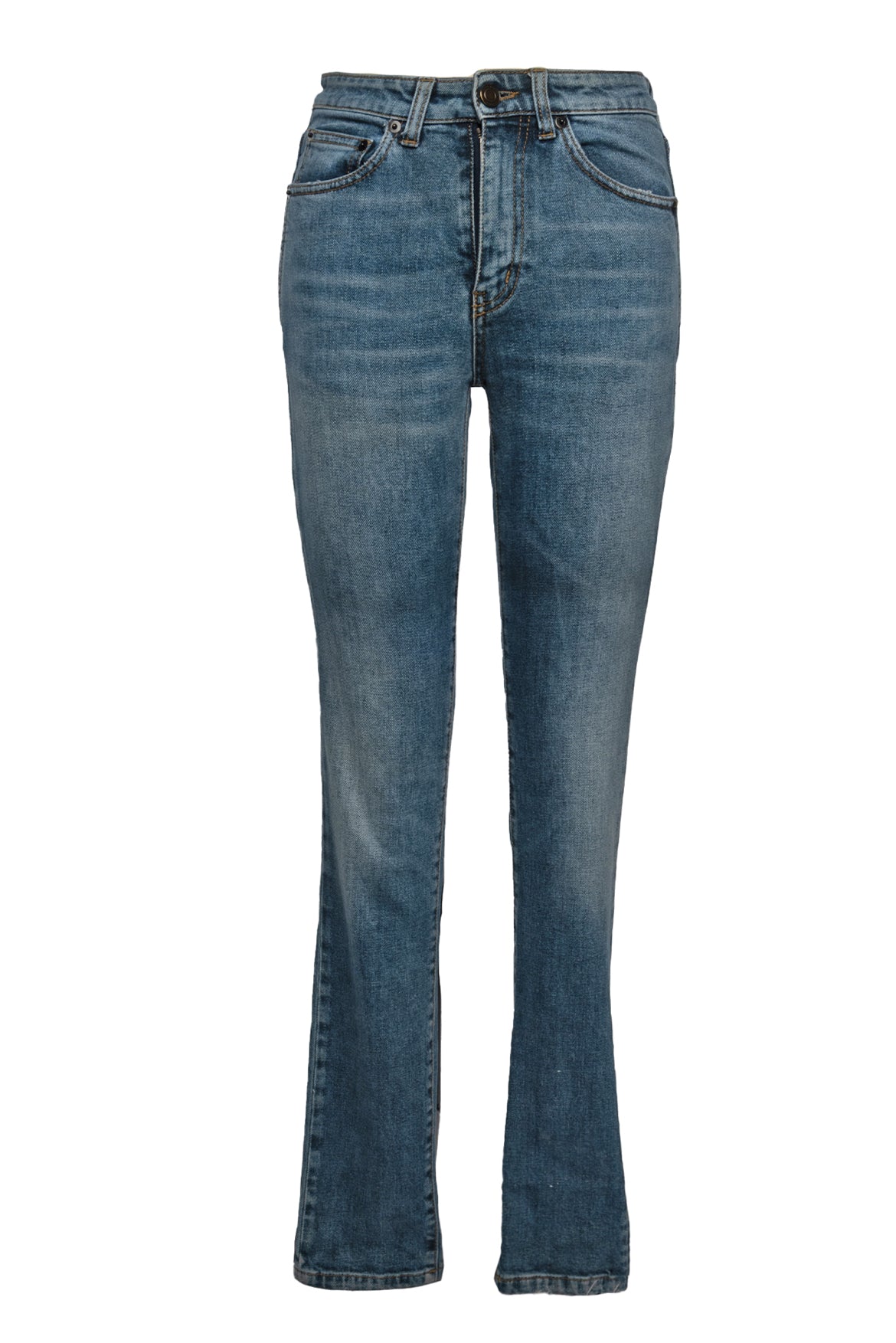 image of Saint Laurent Size 25 2018 Distressed Skinny Jeans