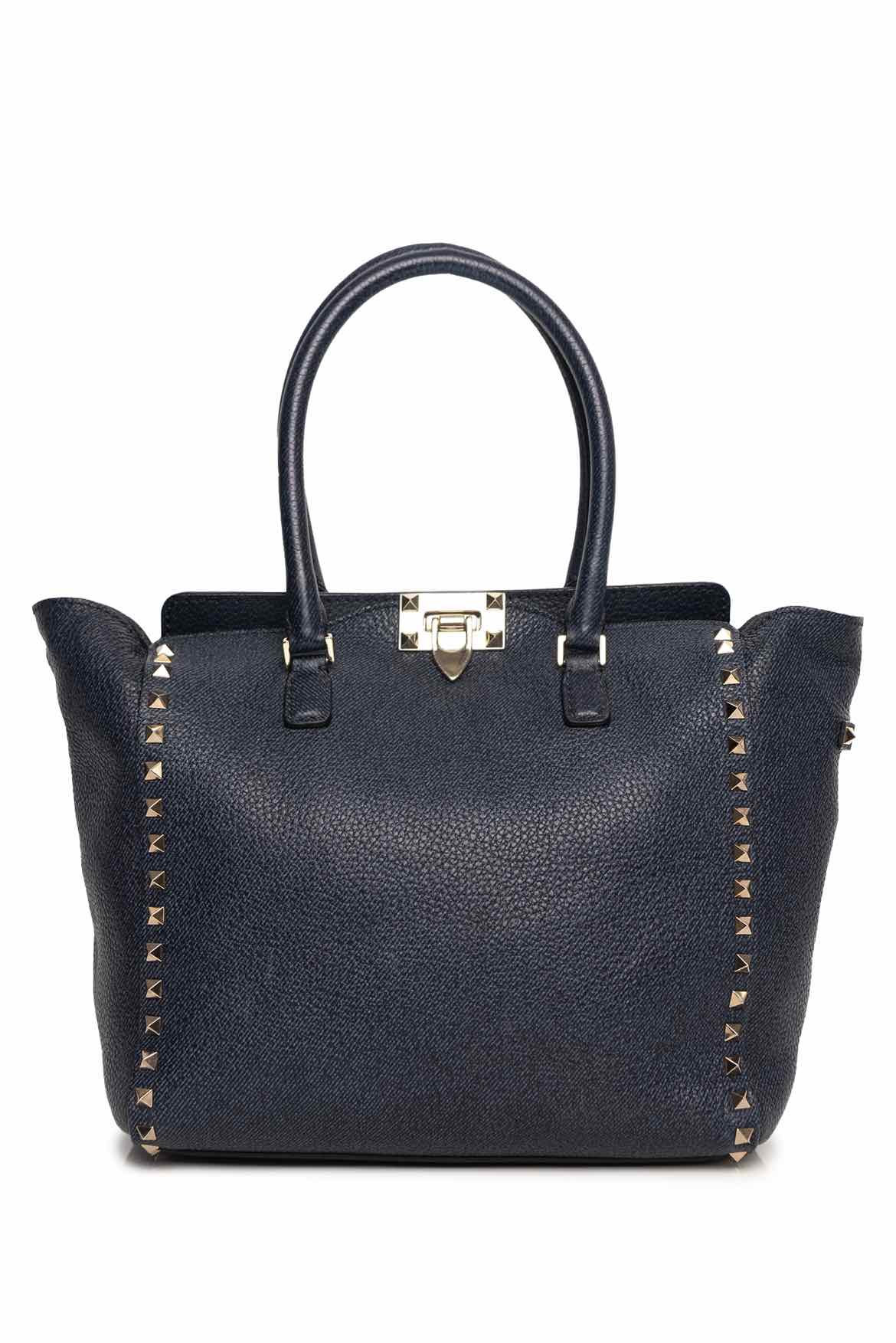 image of Valentino Rockstud Trapeze Tote