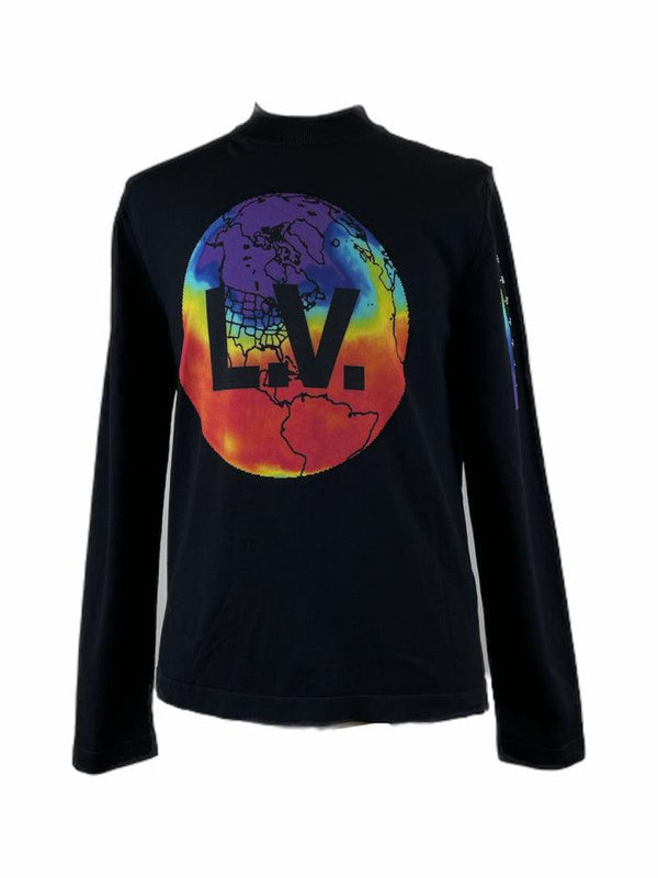 LOUIS VUITTON Long-Sleeved Graphic Shirt size S