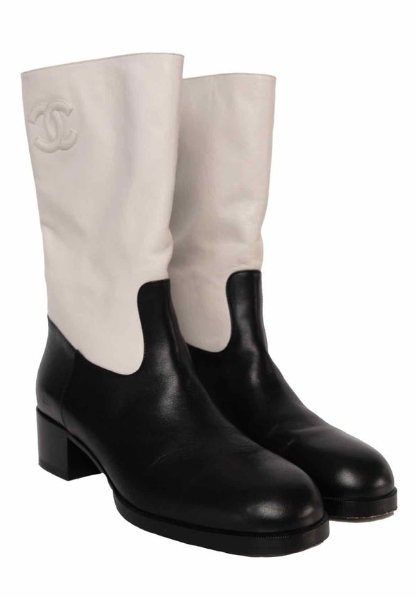 Chanel CC Combat Boots 36.5 – Turnabout Luxury Resale