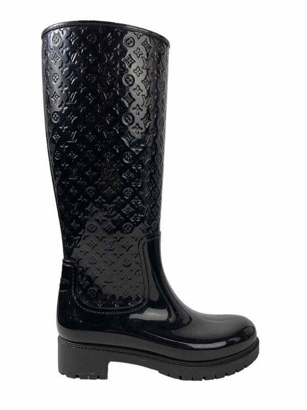 Louis Vuitton - Splash Monogram Rubber Rain Boots 37