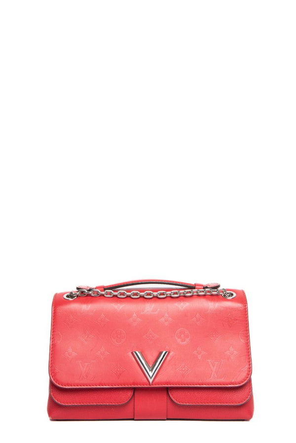 Louis Vuitton Monogram Tisse Rayures Clutch Red 81746